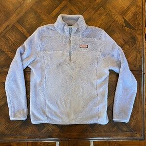 Women's Vineyard Vines Fleece Shep Shirt Blue Size M
